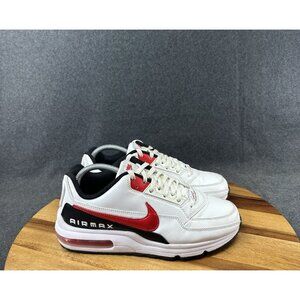 Nike Air Max White and Red Sneakers
